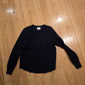 Buck Mason Thermal Surplus Long Sleeve Gorpcore Navy Size L
